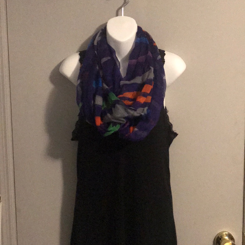 Fun Multi Colored Infinity Scarf